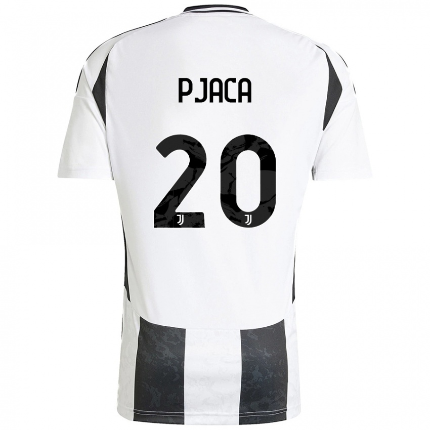 Criança Camisola Marko Pjaca #20 Preto Branco Principal 2024/25 Camisa Brasil