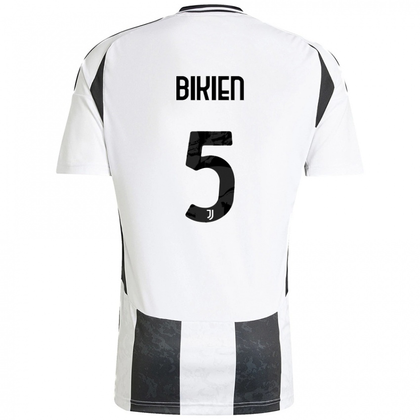 Criança Camisola Felix Nzouango Bikien #5 Preto Branco Principal 2024/25 Camisa Brasil