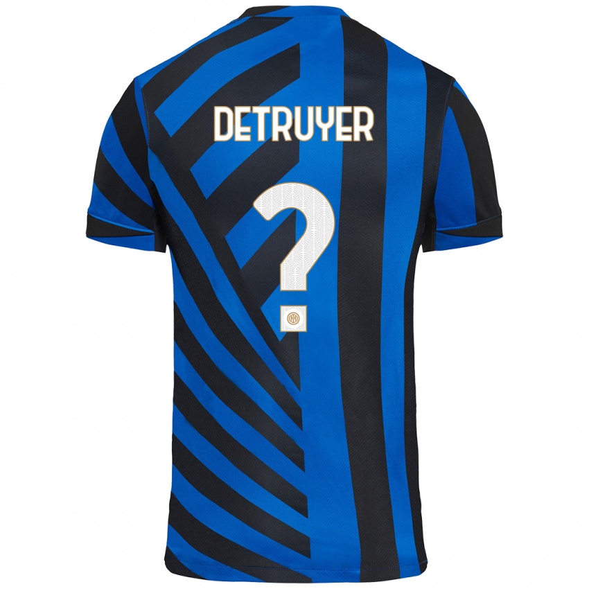 Criança Camisola Marie Detruyer #0 Azul Preto Principal 2024/25 Camisa Brasil