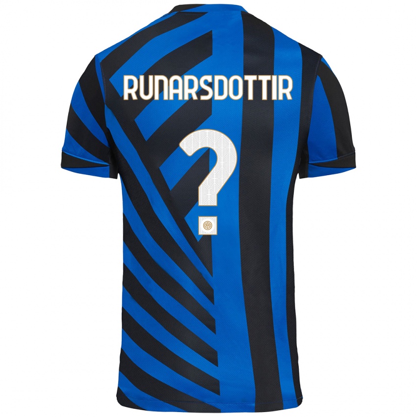 Criança Camisola Cecilía Rán Rúnarsdóttir #0 Azul Preto Principal 2024/25 Camisa Brasil