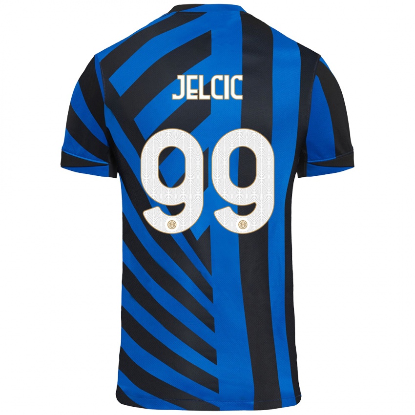 Criança Camisola Maja Jelčić #99 Azul Preto Principal 2024/25 Camisa Brasil