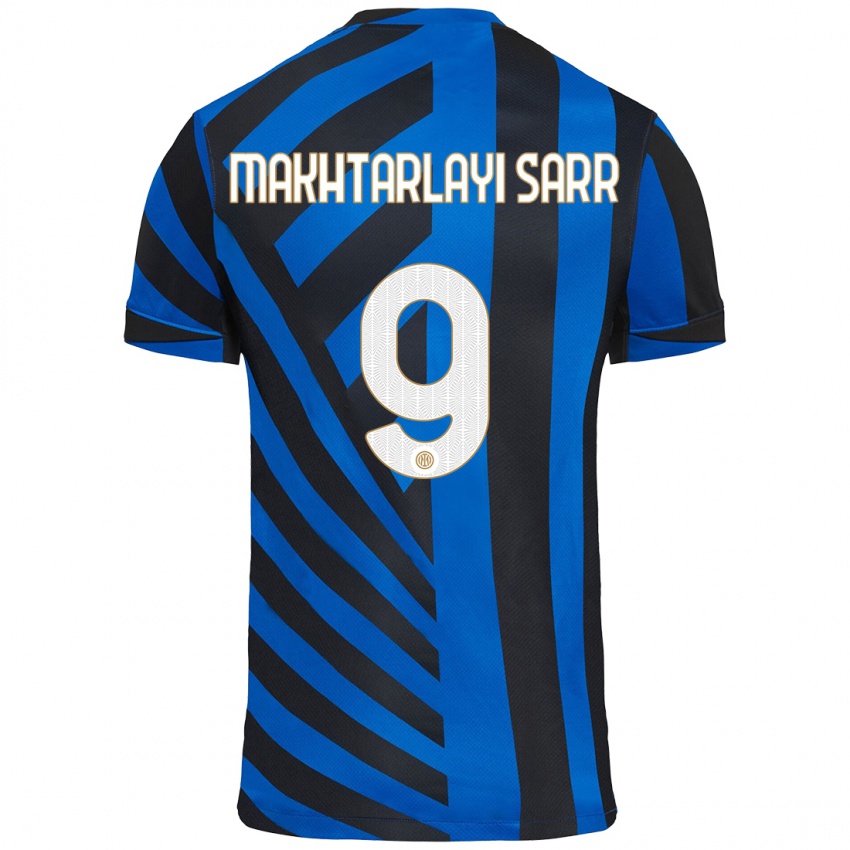 Criança Camisola Amadou Makhtarlayi Sarr #9 Azul Preto Principal 2024/25 Camisa Brasil