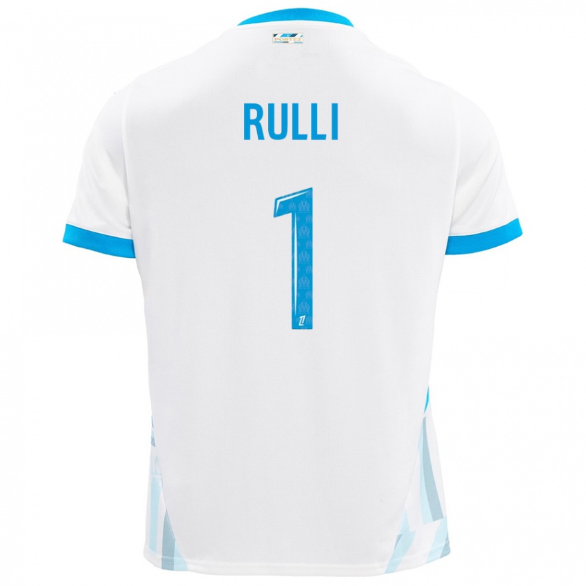 Criança Camisola Gerónimo Rulli #1 Céu Branco Azul Principal 2024/25 Camisa Brasil