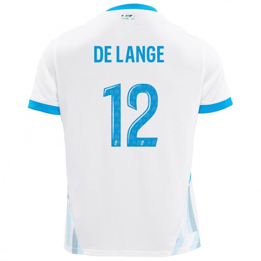 Criança Camisola Jeffrey De Lange #12 Céu Branco Azul Principal 2024/25 Camisa Brasil