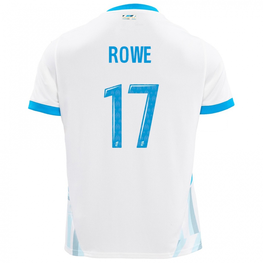 Criança Camisola Jonathan Rowe #17 Céu Branco Azul Principal 2024/25 Camisa Brasil