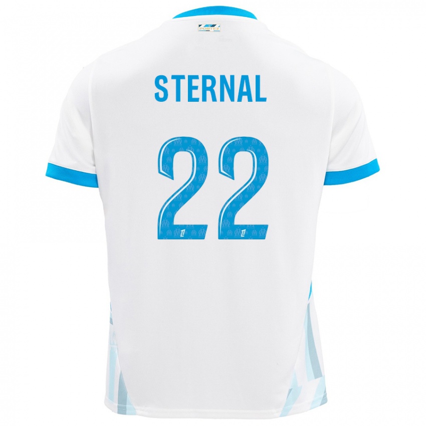 Criança Camisola Enzo Sternal #22 Céu Branco Azul Principal 2024/25 Camisa Brasil