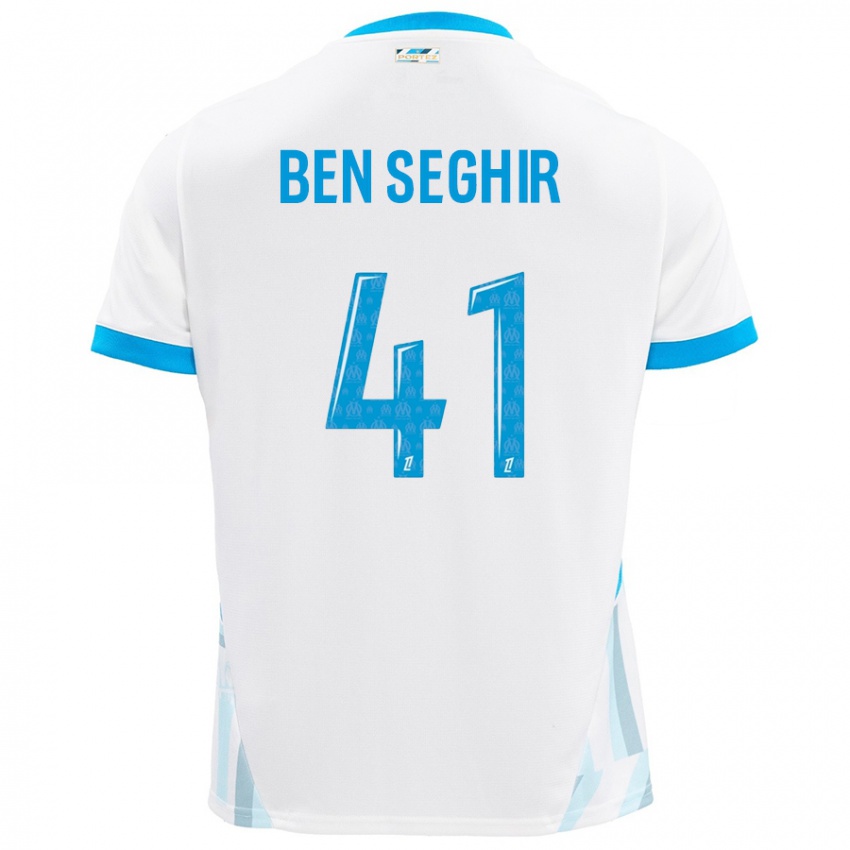 Criança Camisola Salim Ben Seghir #41 Céu Branco Azul Principal 2024/25 Camisa Brasil