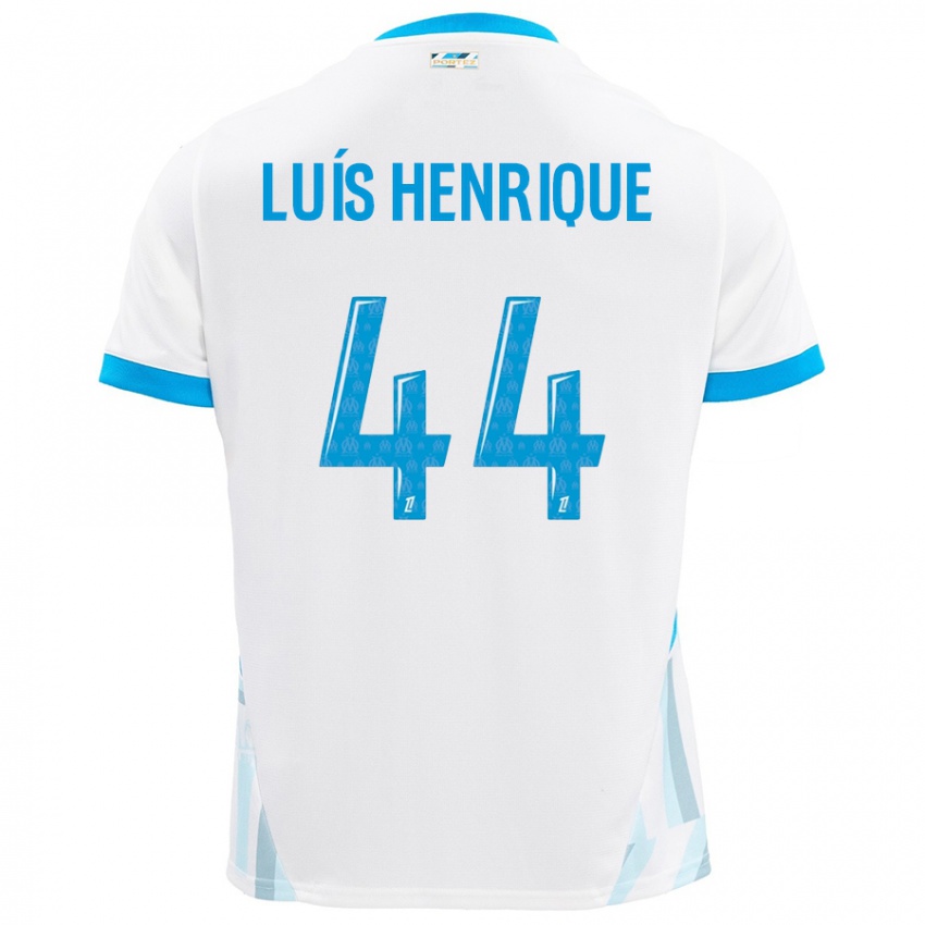 Criança Camisola Luis Henrique #44 Céu Branco Azul Principal 2024/25 Camisa Brasil