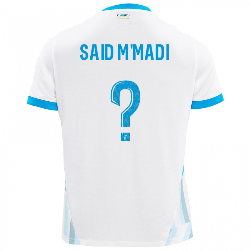 Criança Camisola Yakine Said M'madi #0 Céu Branco Azul Principal 2024/25 Camisa Brasil