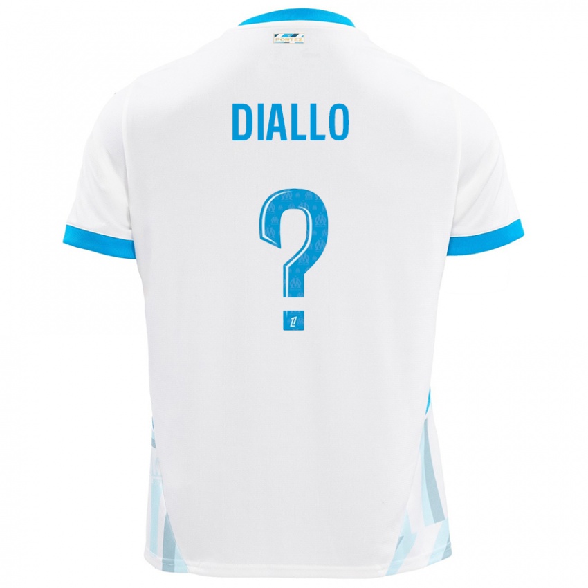 Criança Camisola Mouhamed Diallo #0 Céu Branco Azul Principal 2024/25 Camisa Brasil