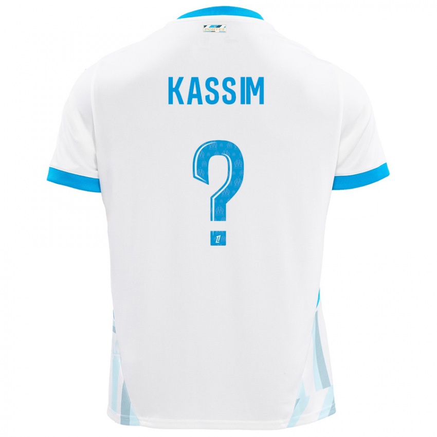 Criança Camisola Kassim Abdallah #0 Céu Branco Azul Principal 2024/25 Camisa Brasil