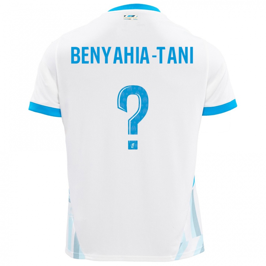 Criança Camisola Aylan Benyahia-Tani #0 Céu Branco Azul Principal 2024/25 Camisa Brasil