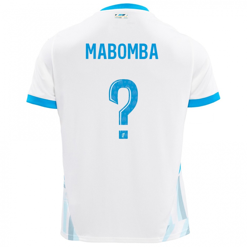 Criança Camisola Daniel Mabomba #0 Céu Branco Azul Principal 2024/25 Camisa Brasil