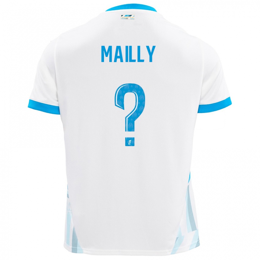 Criança Camisola Evan Mailly #0 Céu Branco Azul Principal 2024/25 Camisa Brasil