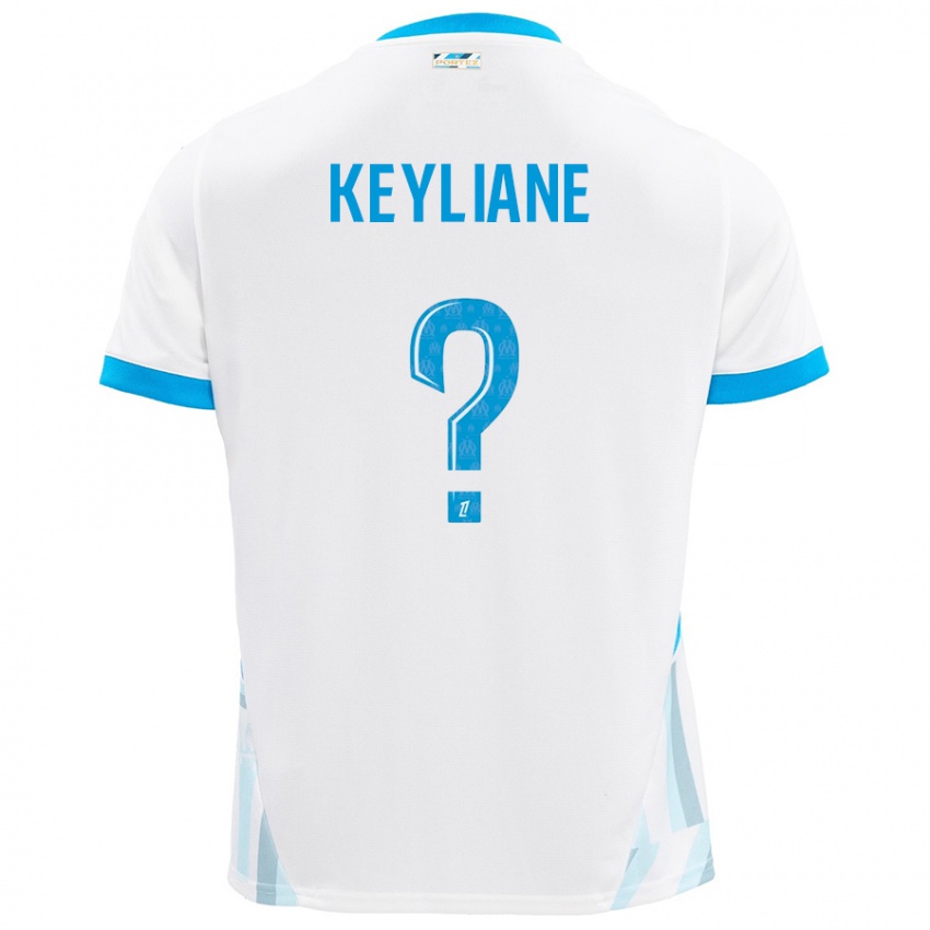 Criança Camisola Keyliane Abdallah #0 Céu Branco Azul Principal 2024/25 Camisa Brasil