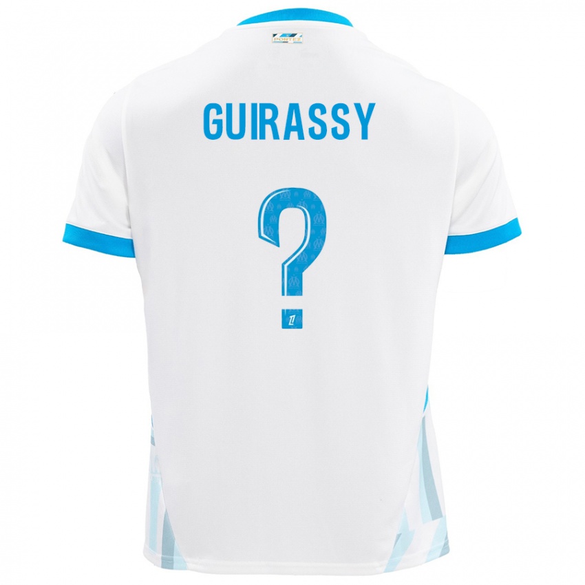 Criança Camisola Moctar Guirassy #0 Céu Branco Azul Principal 2024/25 Camisa Brasil