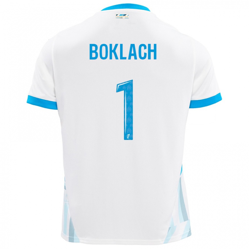 Criança Camisola Kateryna Boklach #1 Céu Branco Azul Principal 2024/25 Camisa Brasil