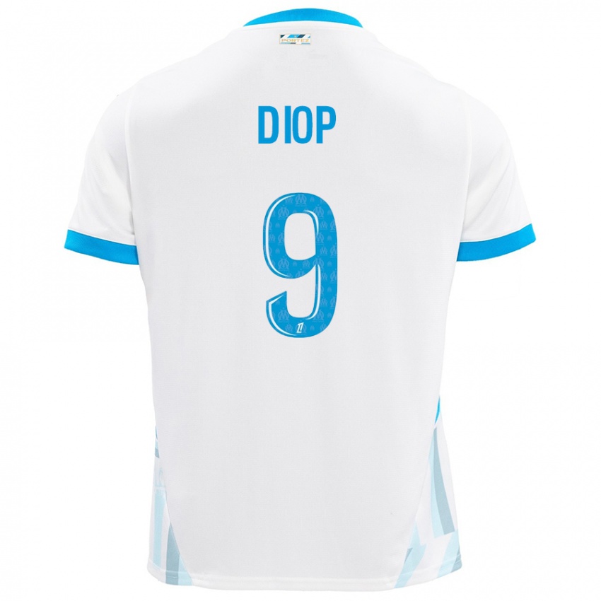 Criança Camisola Mama Diop #9 Céu Branco Azul Principal 2024/25 Camisa Brasil