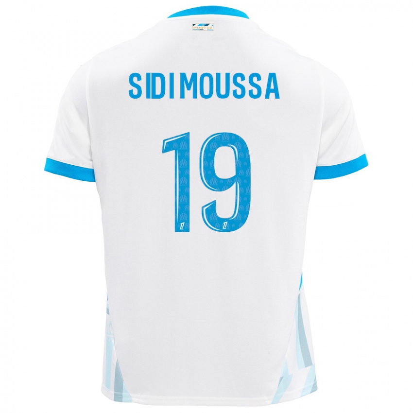 Criança Camisola Salima Sidi Moussa #19 Céu Branco Azul Principal 2024/25 Camisa Brasil