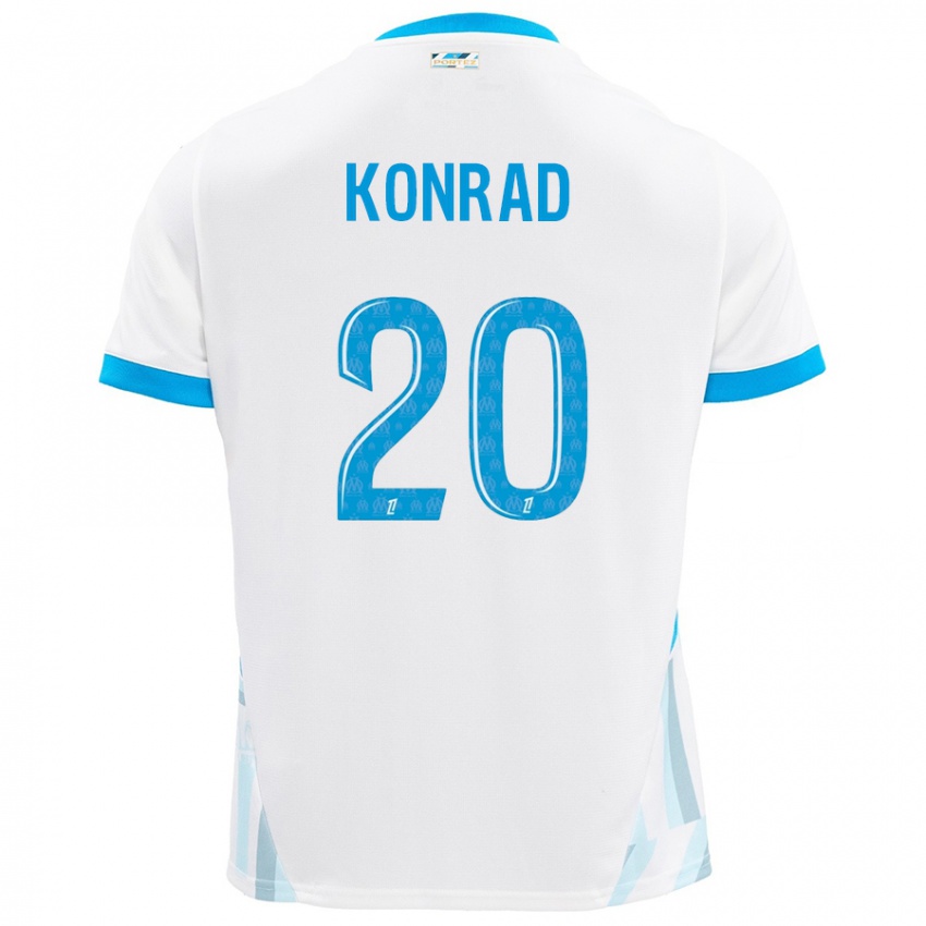 Criança Camisola Konrad De La Fuente #20 Céu Branco Azul Principal 2024/25 Camisa Brasil