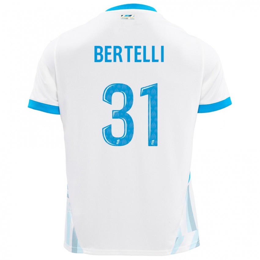 Criança Camisola Ugo Bertelli #31 Céu Branco Azul Principal 2024/25 Camisa Brasil