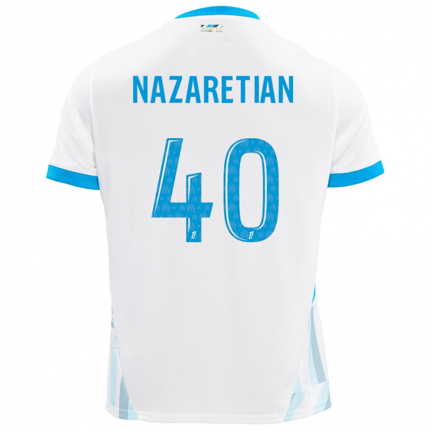 Criança Camisola Manuel Nazaretian #40 Céu Branco Azul Principal 2024/25 Camisa Brasil