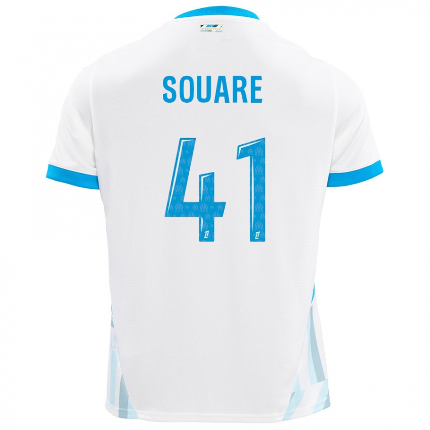 Criança Camisola Cheick Souare #41 Céu Branco Azul Principal 2024/25 Camisa Brasil