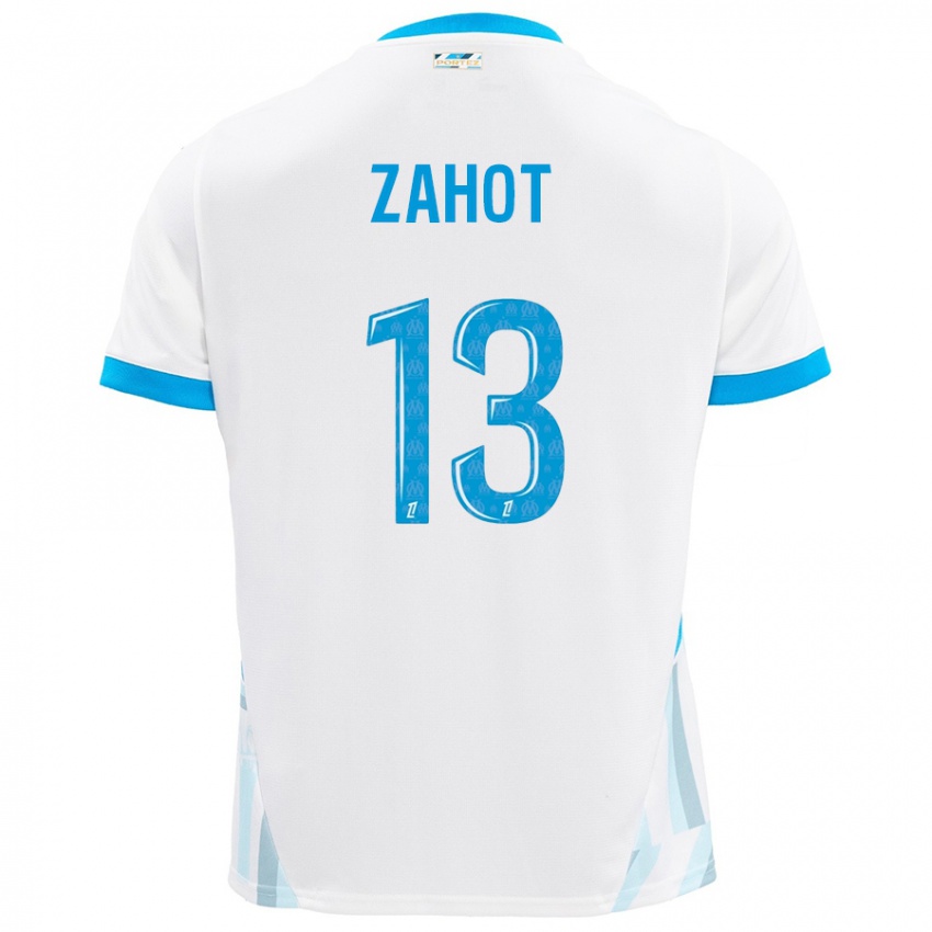 Criança Camisola Sarah Zahot #13 Céu Branco Azul Principal 2024/25 Camisa Brasil