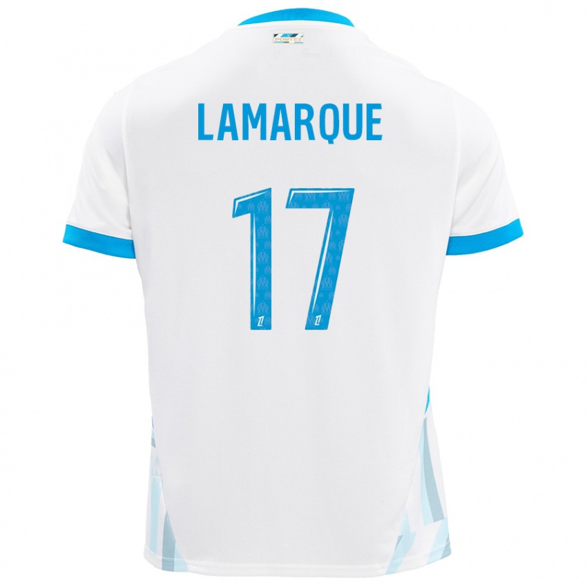 Criança Camisola Alais Lamarque #17 Céu Branco Azul Principal 2024/25 Camisa Brasil