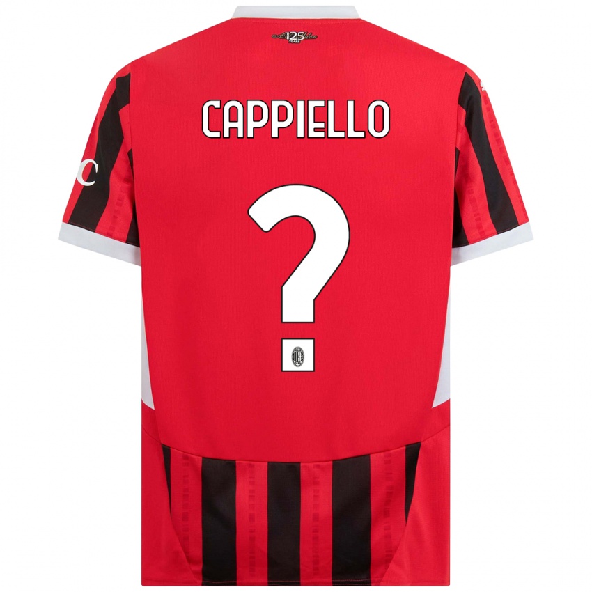 Criança Camisola Flavio Cappiello #0 Vermelho Preto Principal 2024/25 Camisa Brasil