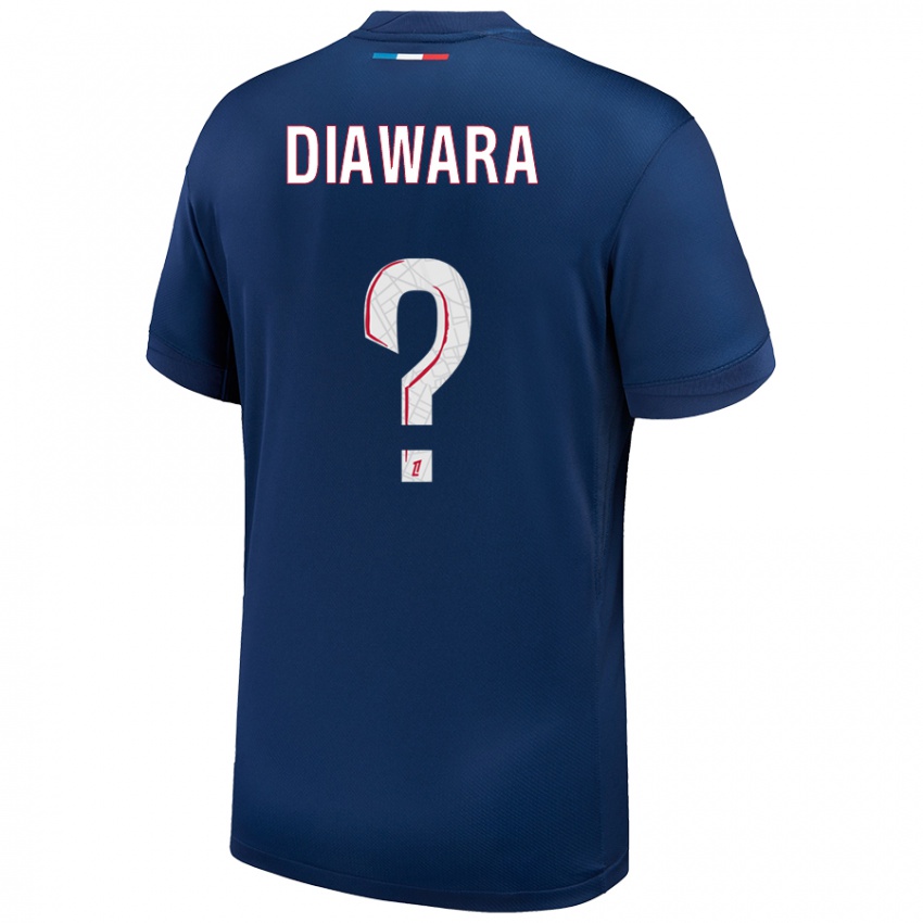 Criança Camisola Lahna Diawara #0 Azul Marinho Branco Principal 2024/25 Camisa Brasil