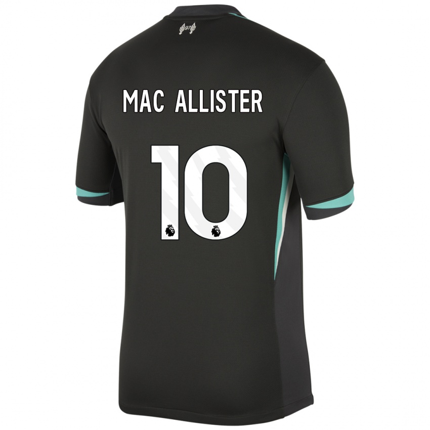 Criança Camisola Alexis Mac Allister #10 Preto Antracite Branco Alternativa 2024/25 Camisa Brasil