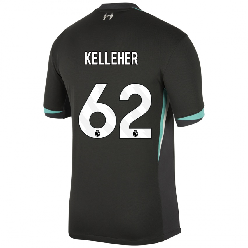 Criança Camisola Caoimhin Kelleher #62 Preto Antracite Branco Alternativa 2024/25 Camisa Brasil