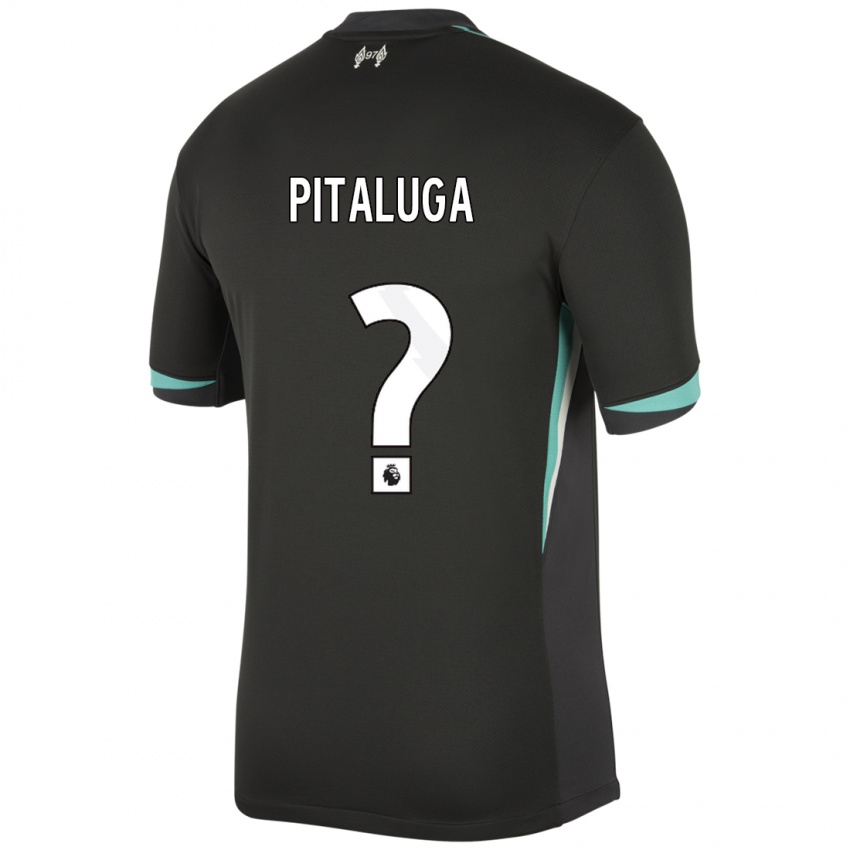 Criança Camisola Marcelo Pitaluga #0 Preto Antracite Branco Alternativa 2024/25 Camisa Brasil