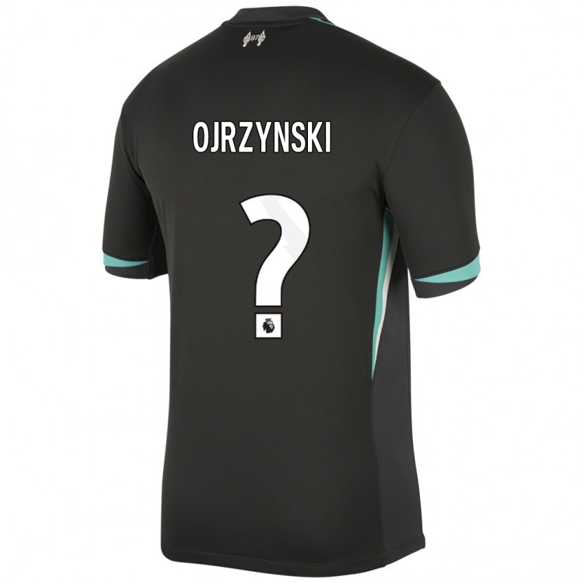 Criança Camisola Jakub Ojrzynski #0 Preto Antracite Branco Alternativa 2024/25 Camisa Brasil