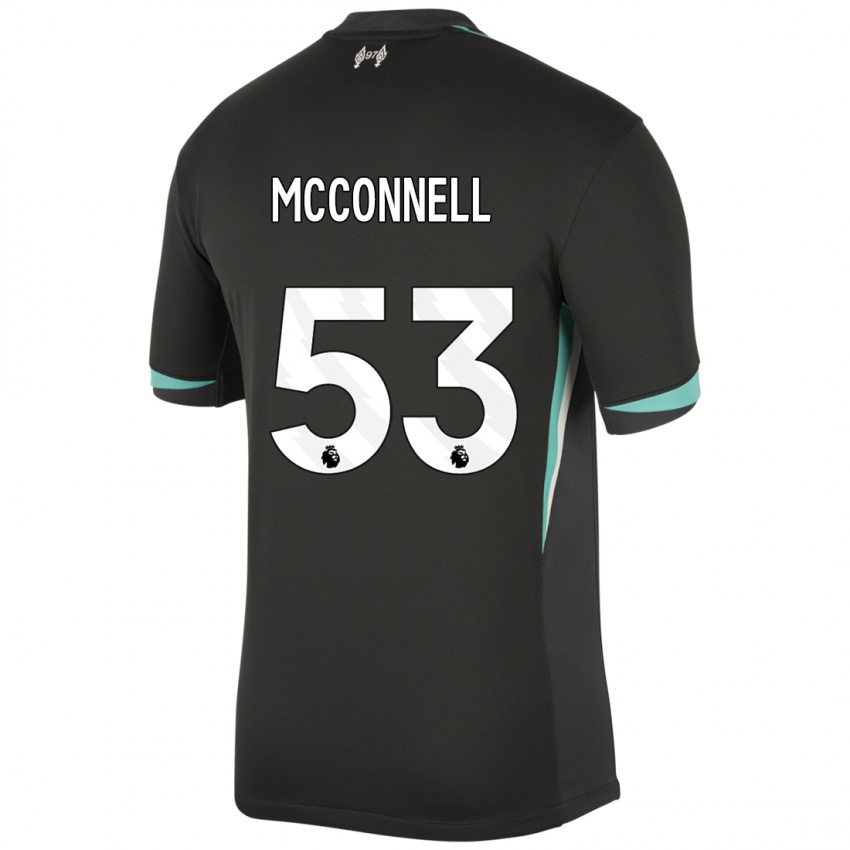 Criança Camisola James Mcconnell #53 Preto Antracite Branco Alternativa 2024/25 Camisa Brasil