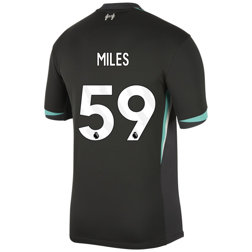 Criança Camisola Terence Miles #59 Preto Antracite Branco Alternativa 2024/25 Camisa Brasil