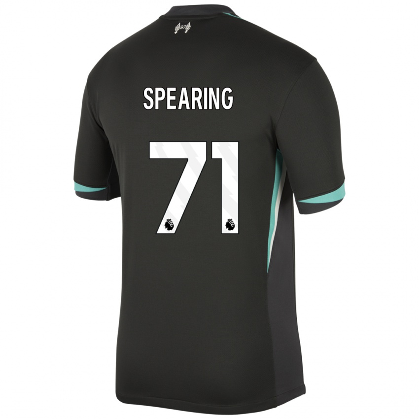 Criança Camisola Jay Spearing #71 Preto Antracite Branco Alternativa 2024/25 Camisa Brasil