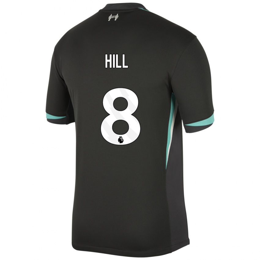 Criança Camisola Tom Hill #8 Preto Antracite Branco Alternativa 2024/25 Camisa Brasil