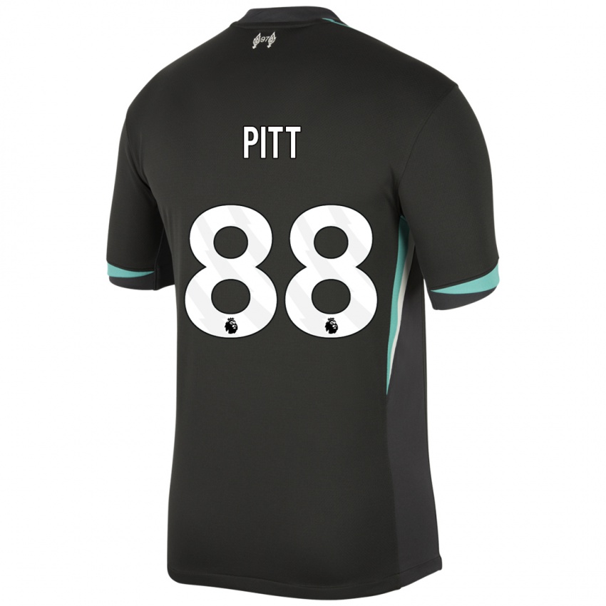 Criança Camisola Lucas Pitt #88 Preto Antracite Branco Alternativa 2024/25 Camisa Brasil