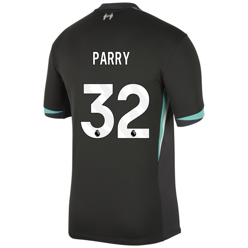 Criança Camisola Lucy Parry #32 Preto Antracite Branco Alternativa 2024/25 Camisa Brasil