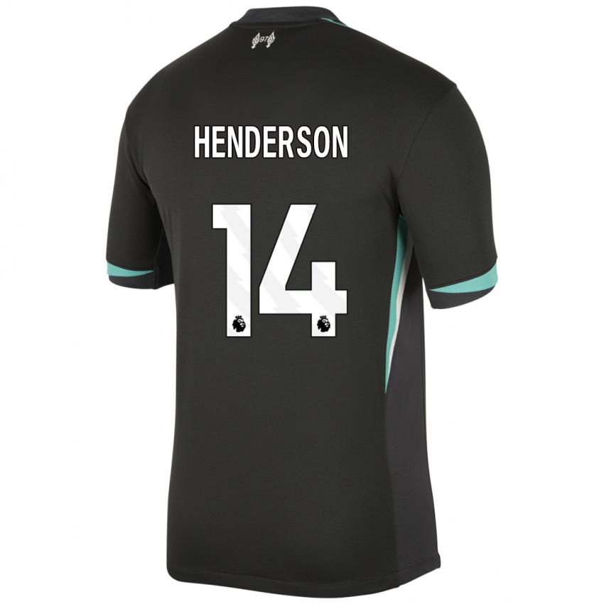 Criança Camisola Henderson #14 Preto Antracite Branco Alternativa 2024/25 Camisa Brasil