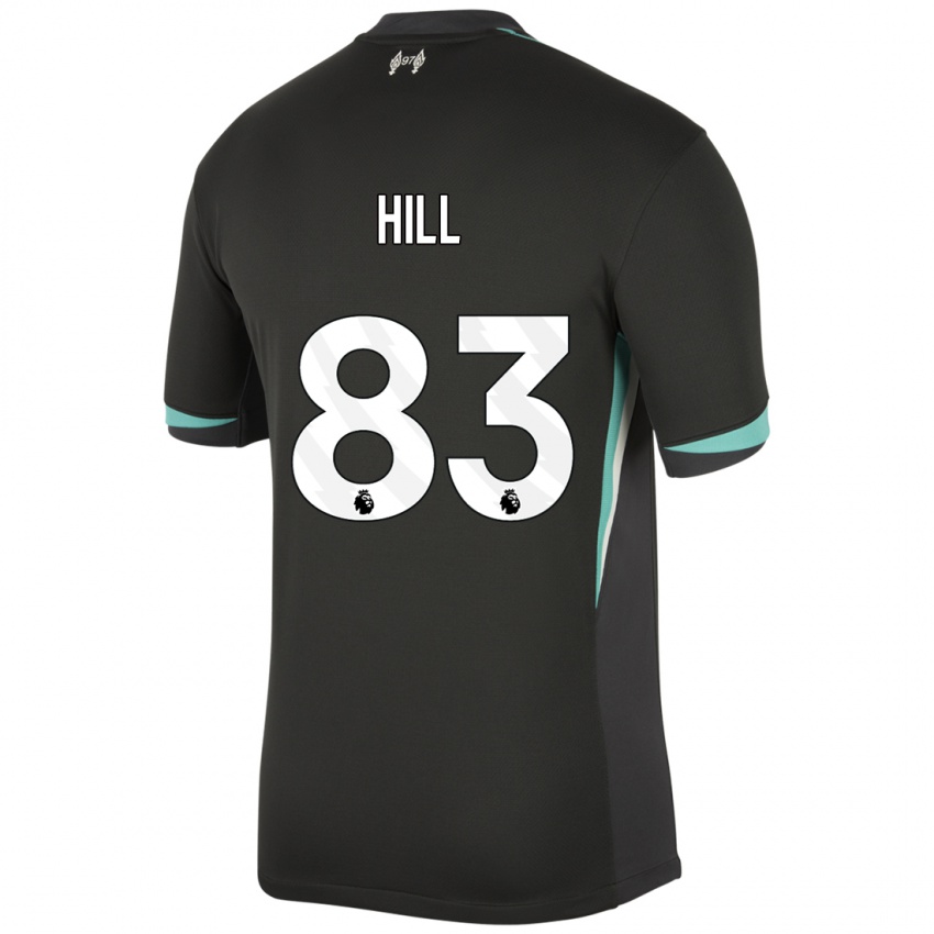 Criança Camisola Thomas Hill #83 Preto Antracite Branco Alternativa 2024/25 Camisa Brasil