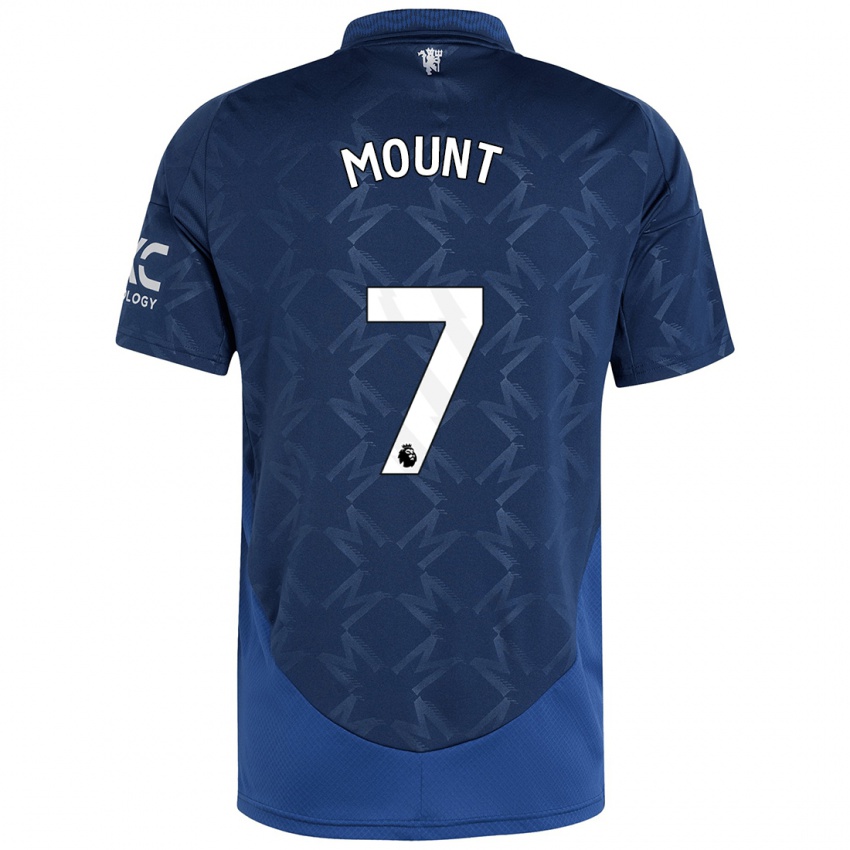 Criança Camisola Mason Mount #7 Índigo Alternativa 2024/25 Camisa Brasil