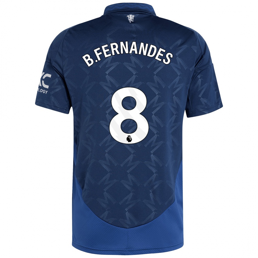 Criança Camisola Bruno Fernandes #8 Índigo Alternativa 2024/25 Camisa Brasil