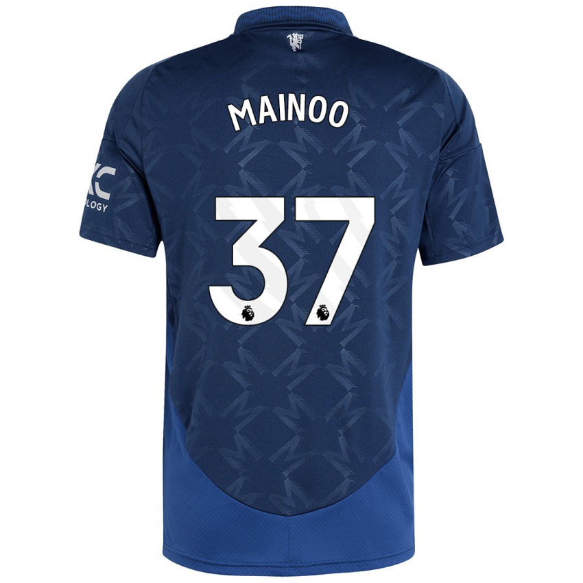 Criança Camisola Kobbie Mainoo #37 Índigo Alternativa 2024/25 Camisa Brasil