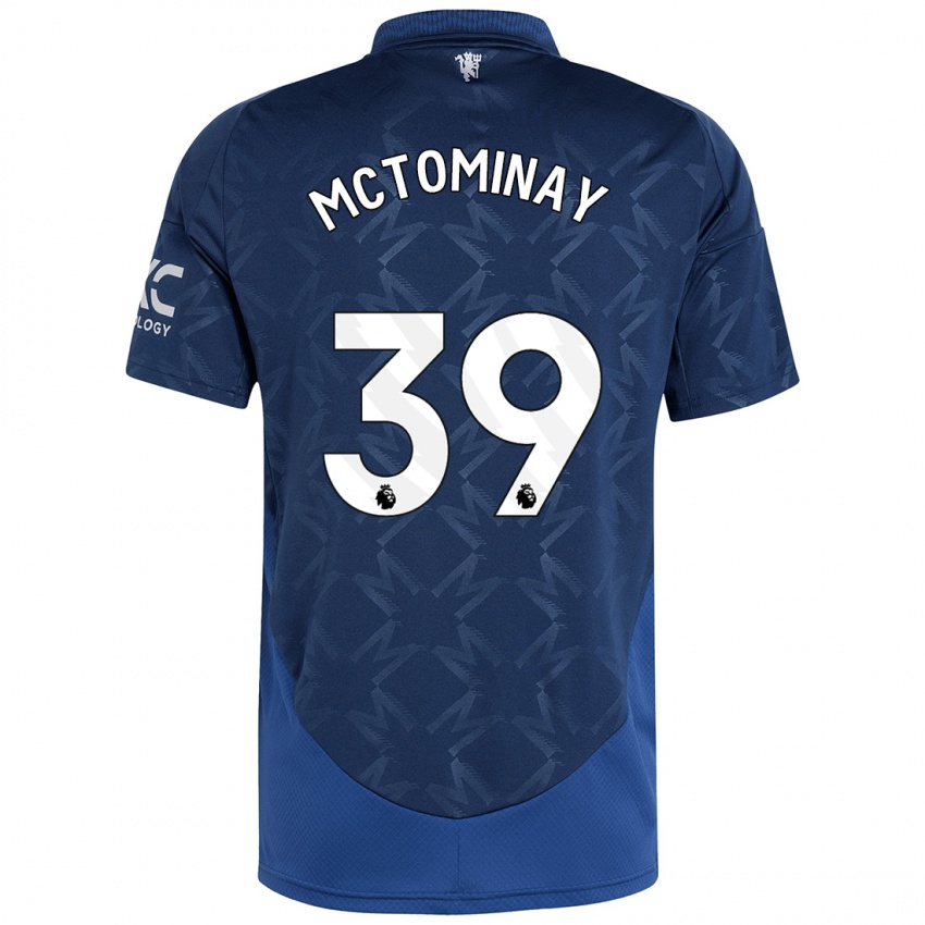 Criança Camisola Scott Mctominay #39 Índigo Alternativa 2024/25 Camisa Brasil