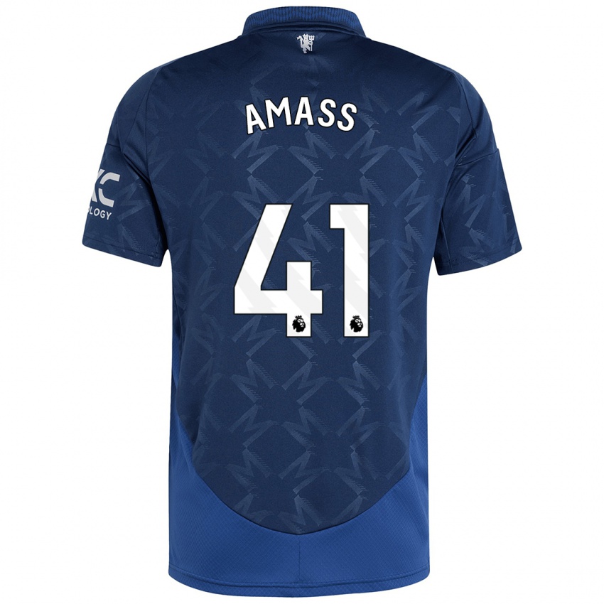 Criança Camisola Harry Amass #41 Índigo Alternativa 2024/25 Camisa Brasil