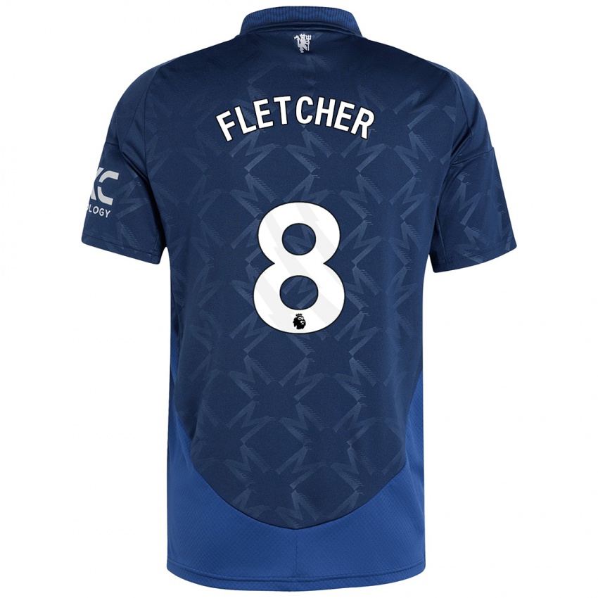 Criança Camisola Tyler Fletcher #8 Índigo Alternativa 2024/25 Camisa Brasil