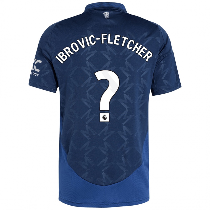 Criança Camisola Edward Ibrovic-Fletcher #0 Índigo Alternativa 2024/25 Camisa Brasil